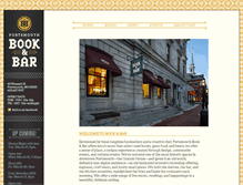 Tablet Screenshot of bookandbar.com